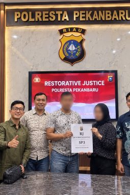 RESTORATIVE JUSTICE PERKARA YAHYA AKHIRNYA TERLAKSANA DI POLRESTA PEKANBARU