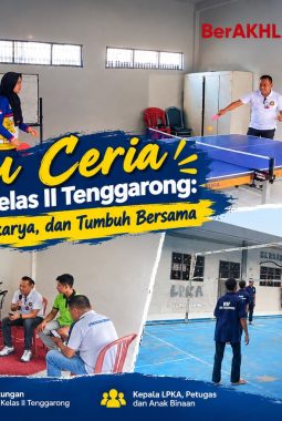 Kegiatan di hari Sabtu penuh Keceriaan dan semngat bersama di LPKA KELAS II Tenggarong.